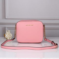 2017 new trade square fashion pack Mini chain bag simple all-match portable shoulder bag Pink