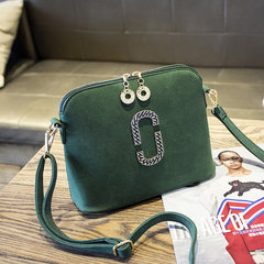 2017 new summer fashion handbags Small Bag Shoulder Satchel all-match tide simple Korean Mini shell bag Blackish green