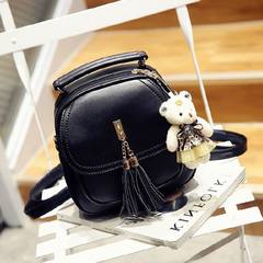 2017 new Korean Mini Backpack Bag with three female bag handbag Crossbody Bag leisure all-match black