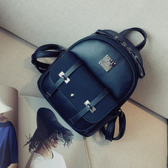 Small bag 2017 new tide summer all-match backpack Korean personality female small fresh frosted Mini Ladies Backpack black