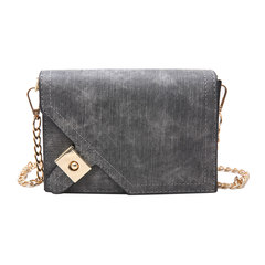 Small bag 2017 new summer fashion handbag simple all-match Mini Chain Bag Small Shoulder Bag Messenger Bag gray