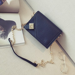 Small bag 2017 new summer fashion handbag simple all-match Mini Chain Bag Small Shoulder Bag Messenger Bag black
