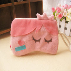 Shipping color patch cloth purse cute cartoon hand bag hand bag clean cloth bag Pink