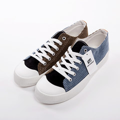 The Japanese Harajuku street fashion canvas shoes simple corduroy stitching low shoes all-match neutral mvfpmhxbbb tide Thirty-eight Mosaic