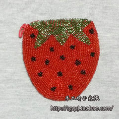 2 pieces of clothes *SR* China Beaded Beaded Purse strawberry 3 No. 1.