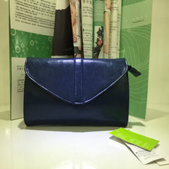 2015 firstier bag ladies purse FD645 leather wallet hand Crossbody wallet genuine Ms. Navy Blue