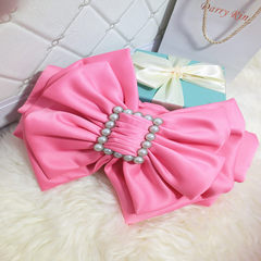 Bow bag handbag new spring and summer 2017 Korean tide sweet all-match Mini Bag mail bag Pink