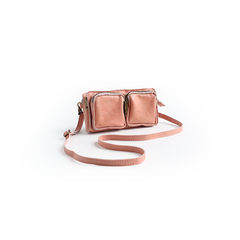 Vendange original hand bag leather hand bag leather Mini personality diagonal packet 2269# Light pink