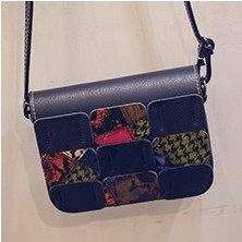 In the spring of 2016 new handbag bag fashion mini small Korean mosaic geometric shoulder diagonal cross small bag Two suits
