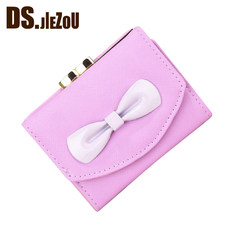 2017 counter genuine brand, lovely little wallet, Korean lady purse, lady multi-function card, package change flagship store