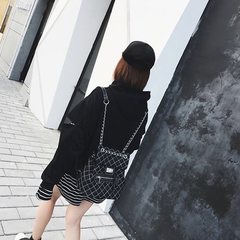 Big C Korean version, Oxford cloth, rhombus chain, single shoulder, shoulder bag, tide mummy bag, backpack bag, 2017 women bag