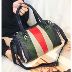 Europe and the capacity of soft bag 2017 new fashion color handbag Crossbody Bag simple commute