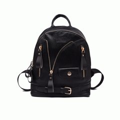 Little seven 2017 new backpack Backpack Laptop bag ladies bag Korean mummy bag bag tide personality GOLDEN ZIPPER