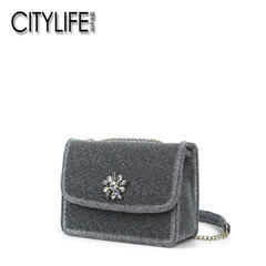In the autumn of 2017 new CITYLIFE city life Silver Fashion Shoulder Bag 714493 portable