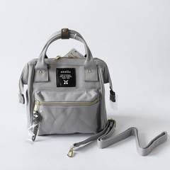 Anello oblique satchel mummy bag handbag with one shoulder small square bag 2017 mini women`s bag light grey [square bag]