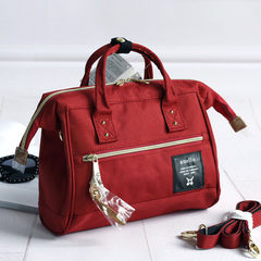 Anello oblique satchel mummy bag handbag single-shoulder small square bag 2017 mini women`s bag big red [horizontal style]