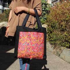 Folk style embroidery shoulderbag Yunnan specialty embroidery cloth leisure Cotton Bag Handbag