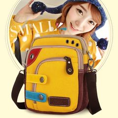 2016 new Korean leisure fashion color Mini Crossbody Bag bag special offer canvas bag