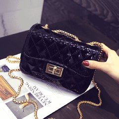 The 2017 summer new handbag small real diamond chain bag fashion glossy Shoulder Messenger Bag Mini Bag