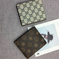 Trendy men and women, general fashion, short wallets, ladies, Japan and Korea edition, retro Print Wallet, 2017 new lovers