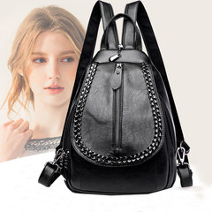 Chest women backpack female Korean tide 2017 new leather backpack Book bag bag lady Mommy
