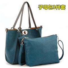 The summer of 2017 middle-aged women bag brand new tide all-match mother contracted lash three piece suit bag retro atmosphere