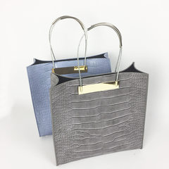 2017 new summer fashion handbags Euramerican tide Street metal handle crocodile Handbag Shoulder Bag