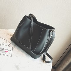 2017 new summer fashion bags handbag simple all-match Handbag Shoulder Bag Messenger Bag Bucket Bag