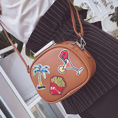 Handbag, European and American fashion embroidery, small square bag, 2017 summer Mini chain bag, casual shoulder bag
