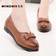 [shop] Bangsai Fuguiniao new leather shoes with mom Po shoes casual shoes in middle-aged women.