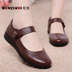 [shop] Bangsai Fuguiniao new leather shoes shoes shoes elderly mother code in female flat shoes
