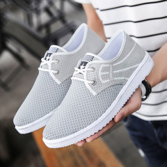 Men's shoes net 2017 new tennis shoes shoes summer breathable mesh board shoes trend of Korean men casual shoes 42 Standard Code