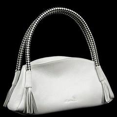 Australian kangaroo special goods, single shoulder handbag, cow leather bag, tassels, new hand carry dumplings, leather bag White large 34*30*8CM