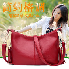 Female bag 2017 new simple all-match single mother package leather shoulder bag bag leather handbag middle-aged