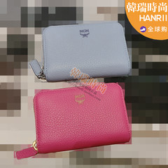 Han Rui fashion! MCM Korea litzi solid short simple zipper change package bag Tender yellow 1660 yuan