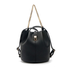 2017 new handbag fashion shoulder small backpack chain Xiekua package black casual bag bag