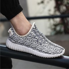 In the spring of 2017 new sport shoes running shoes breathable shoes men's shoes casual shoes coconut mesh shoes shoes Female gray