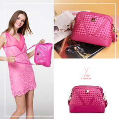 2017 new handbag small Korean fashion tide bag woven shell bag shoulder all-match leisure Xiekua package female