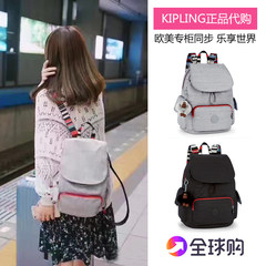 Kipling backpack backpack 2017 new authentic handbags bag student bag K14275 Kai Pulin Linen shopping around 15 arrival