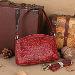 Tibet pimp new handbag counter genuine leather shoulder bag handbag leather Crossbody Bag 953936