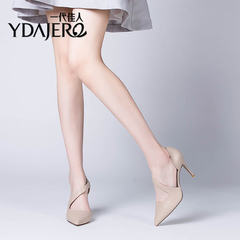 In the spring of 2017 new generation beauty shoes high-heeled shoes. All-match pointed hollow fine documentary shoes in summer