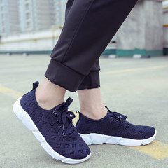 2017 spring and summer, the new Korean youth fashion casual sports, breathable net noodles, running shoes, men tide 6006 blue