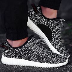 Men`s shoes summer fashion shoes 2017 new leisure shoes men`s breathable online lovers` shoes men`s and women`s sneakers men`s black and white (main picture)