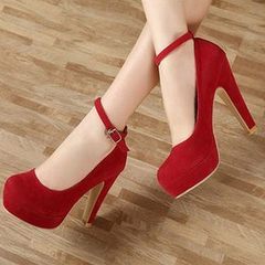 Custom made extra small yards, big shoes, single shoes, leather heels, heels, single shoes, big red bride shoes 303132 Twenty-eight
