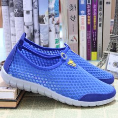 2017 spring summer new old Beijing shoes shoes with flat mesh breathable shoes for men shoes sandals size Blue man