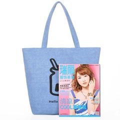 2015 new handbag Mianma cloth Hello Korean Milk canvas bag shoulder hand bag casual Retro Blue