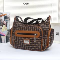 The old lady Xiekua bag shoulder bag mom bag 2017 new Handbag Satchel all-match in middle-aged Korean OG pattern