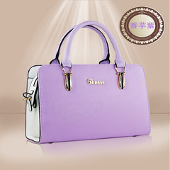 In the spring of 2016 new handbag fashion handbag and commuter OL simple shoulder bag lady cross Citronella purple