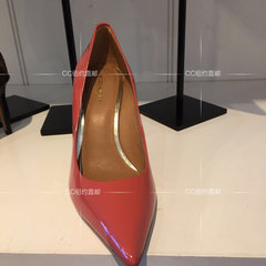United States purchasing COACH Ms. Chi, pointed with high heels, fashionable temperament, single shoes tax, direct mail Red @