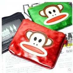 Mailing foreign trade superior product, Korean version, monkey cartoon, cute zipper, metal material, zero wallet, coin bag, multi-color The A is different from the B material